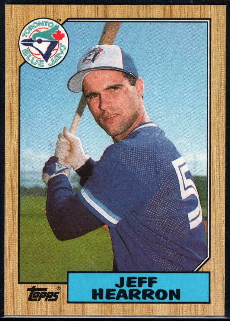 1987 Topps #274 Jeff Hearron / EX Excellent RC Rookie Toronto Blue Jays Baseball Card - Baseball Card Single