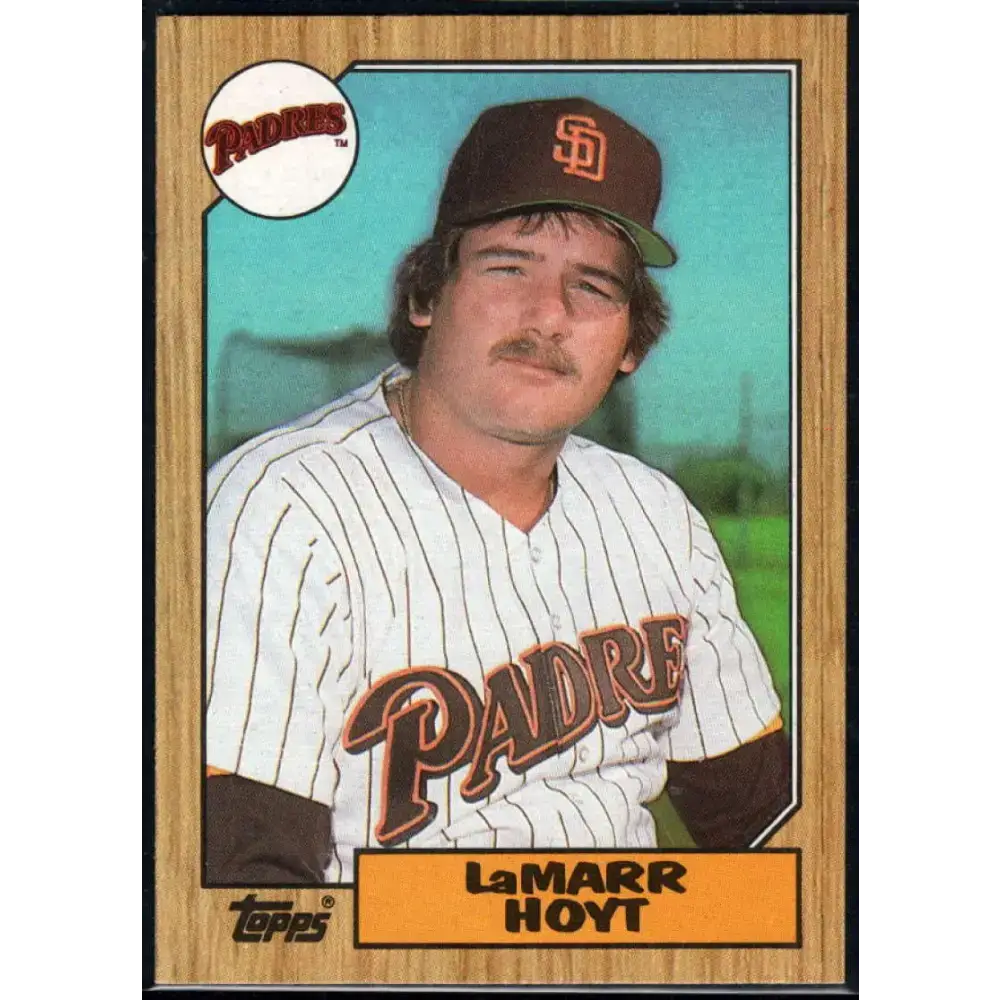 1987 Topps #275 LaMarr Hoyt EX Excellent San Diego Padres Baseball Card - Baseball Card Single