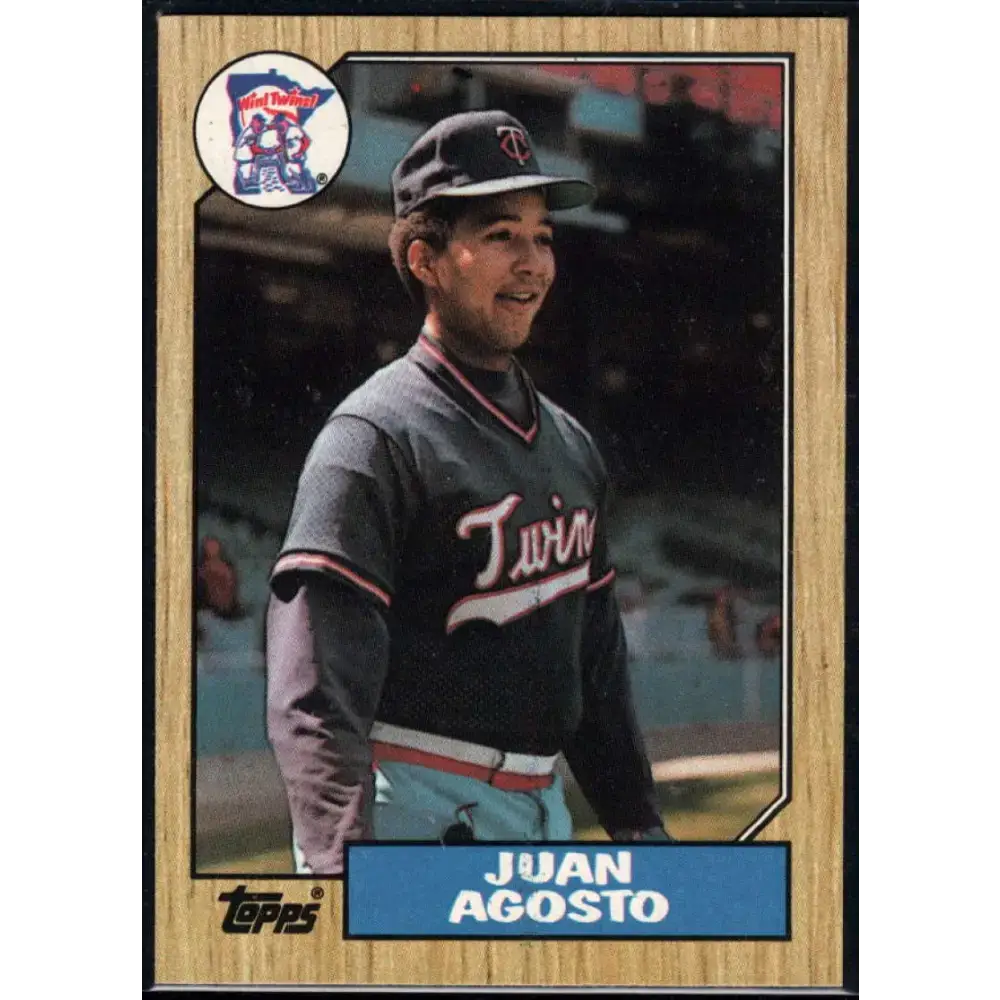 1987 Topps #277 Juan Agosto EX Excellent Minnesota Twins Baseball Card - Baseball Card Single