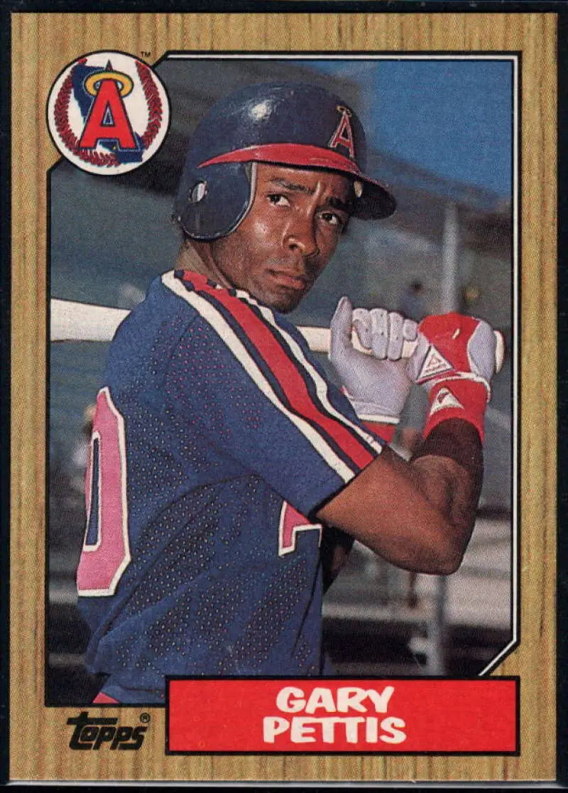 1987 Topps #278 Gary Pettis EX Excellent California Angels Baseball Card - Baseball Card Single