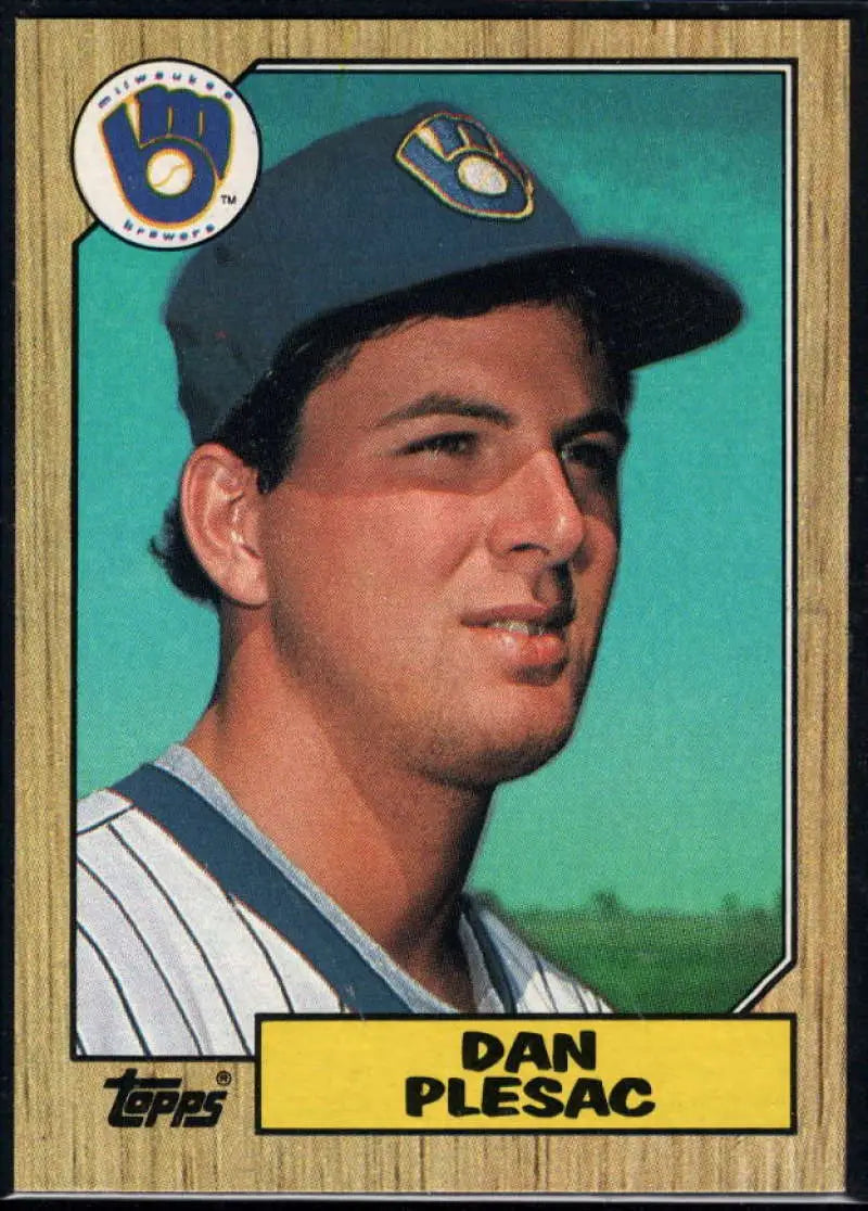 1987 Topps #279 Dan Plesac EX Excellent Milwaukee Brewers Baseball Card - Baseball Card Single
