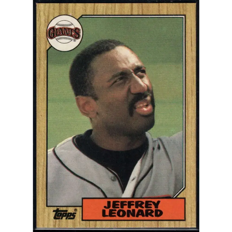 1987 Topps #280 Jeffrey Leonard EX Excellent San Francisco Giants Baseball Card - Baseball Card Single