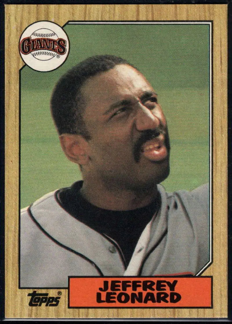 1987 Topps #280 Jeffrey Leonard EX Excellent San Francisco Giants Baseball Card - Baseball Card Single