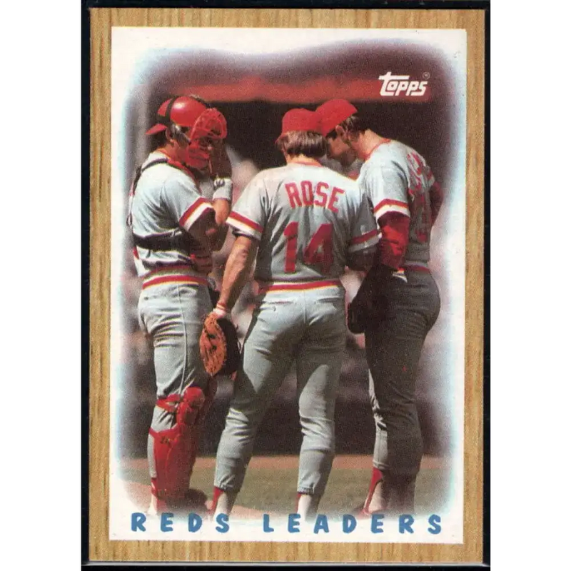 1987 Topps #281 Pete Rose/Bill Gullickson/Bo Diaz EX Excellent Cincinnati Reds Baseball Card - Baseball Card Single