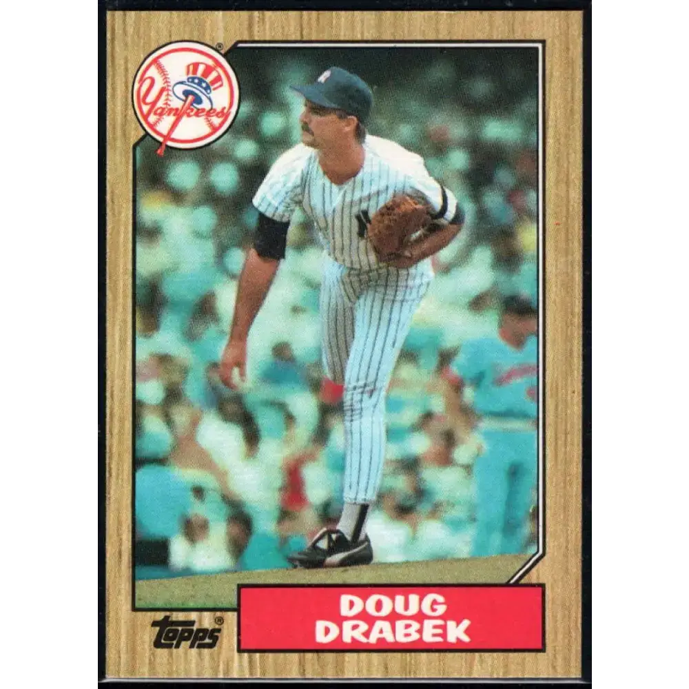 1987 Topps #283 Doug Drabek EX Excellent RC Rookie New York Yankees Baseball Card - Baseball Card Single