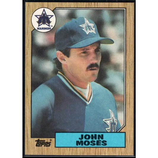 1987 Topps #284 John Moses EX Excellent Seattle Mariners Baseball Card