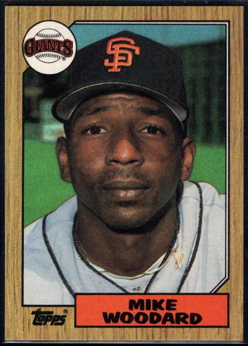 1987 Topps #286 Mike Woodard EX Excellent San Francisco Giants Baseball Card - Baseball Card Single