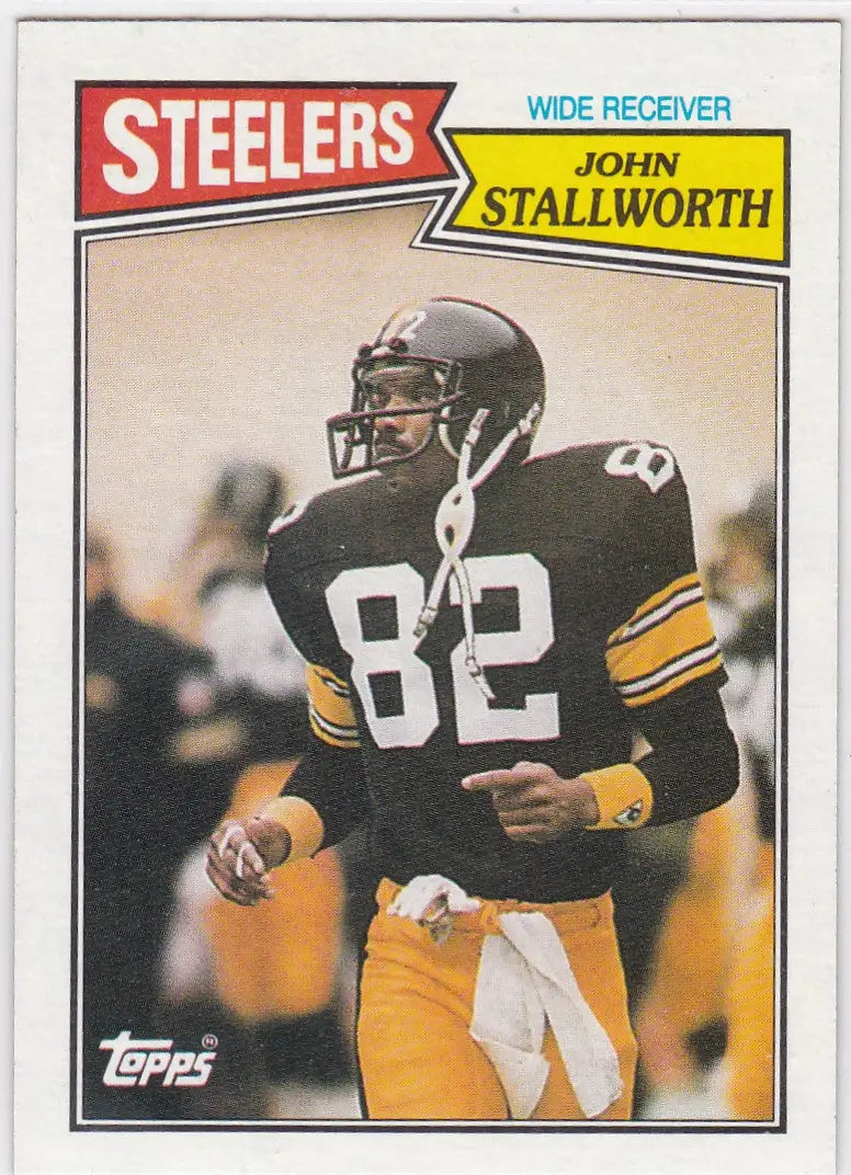 John Stallworth Pittsburgh Steelers football card from 1987 Topps #288 collectible set