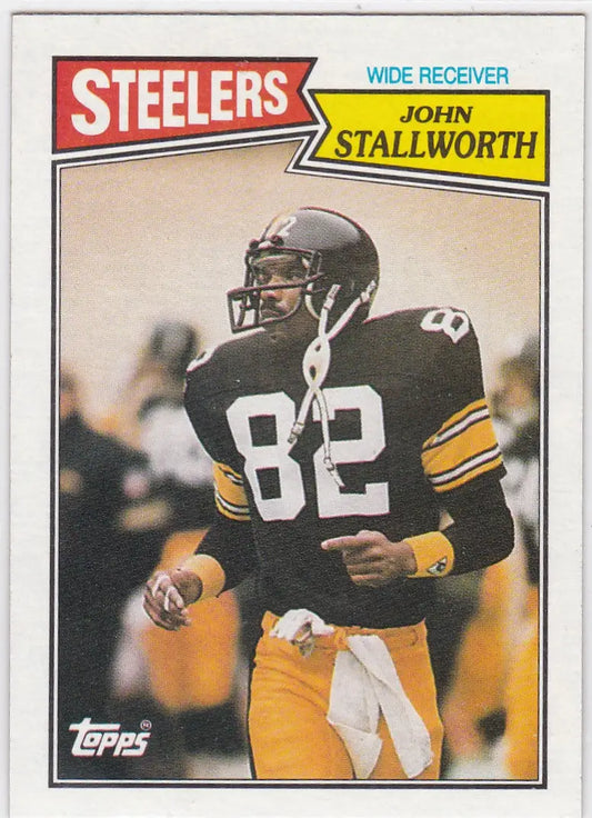 John Stallworth Pittsburgh Steelers football card from 1987 Topps #288 collectible set