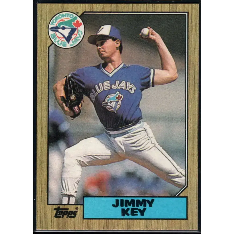 1987 Topps #29 Jimmy Key EX Excellent Toronto Blue Jays Baseball Card - Baseball Card Single