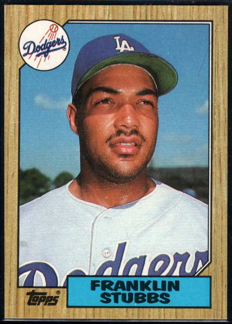 1987 Topps #292 Franklin Stubbs EX Excellent Los Angeles Dodgers Baseball Card - Baseball Card Single