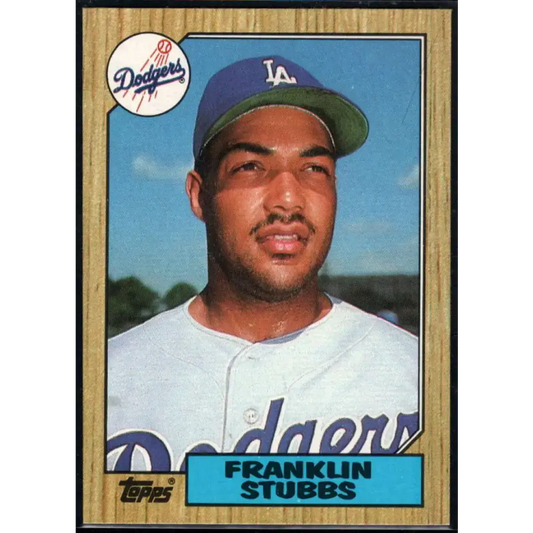 1987 Topps #292 Franklin Stubbs EX Excellent Los Angeles Dodgers Baseball Card - Baseball Card Single