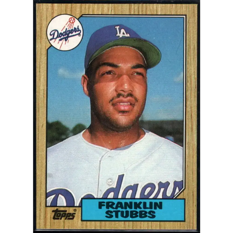 1987 Topps #292 Franklin Stubbs EX Excellent Los Angeles Dodgers Baseball Card - Baseball Card Single