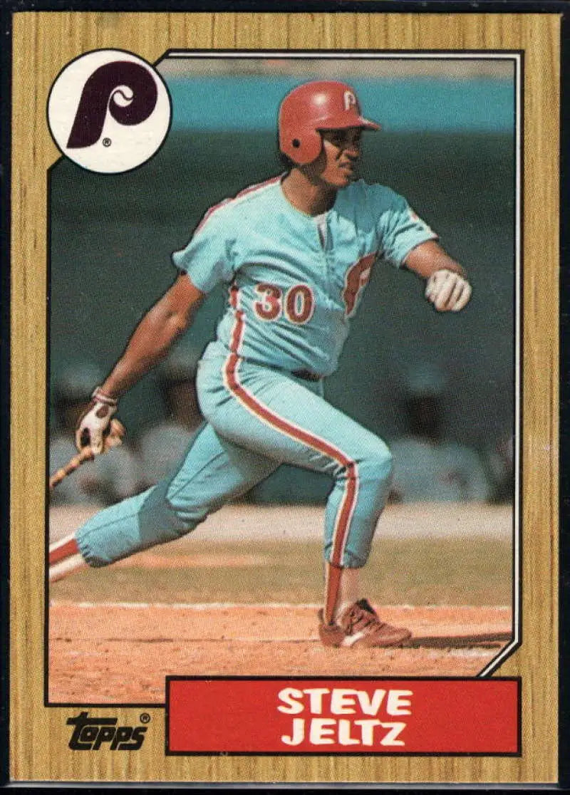 1987 Topps #294 Steve Jeltz EX Excellent Philadelphia Phillies Baseball Card - Baseball Card Single