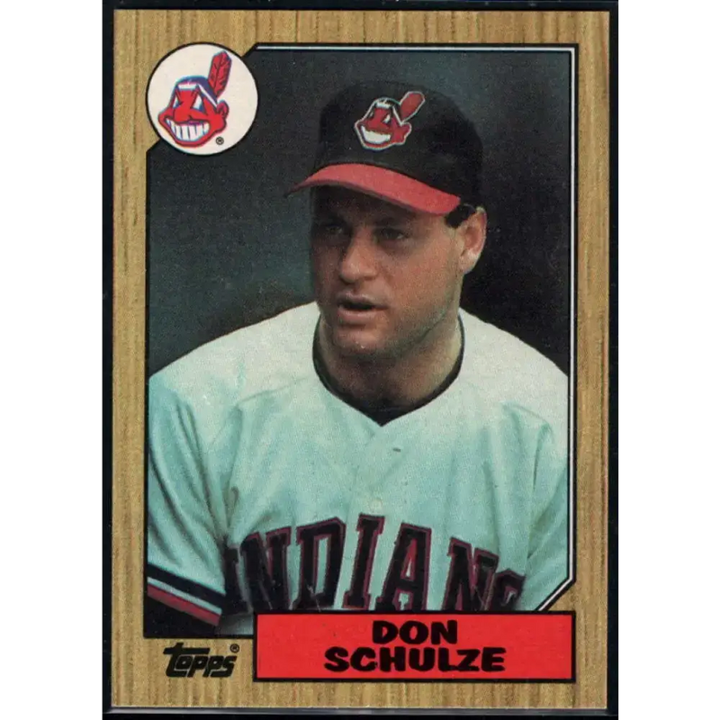 1987 Topps #297 Don Schulze EX Excellent Cleveland Indians Baseball Card - Baseball Card Single
