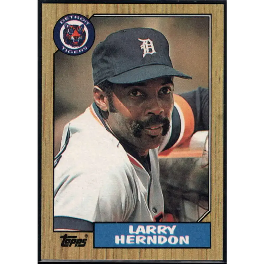 1987 Topps #298 Larry Herndon EX Excellent Detroit Tigers Baseball Card