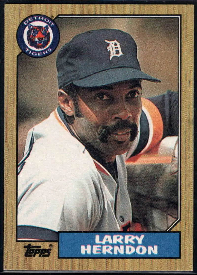 1987 Topps #298 Larry Herndon EX Excellent Detroit Tigers Baseball Card - Baseball Card Single