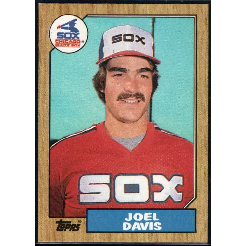 1987 Topps #299 Joel Davis EX Excellent Chicago White Sox Baseball Card - Baseball Card Single