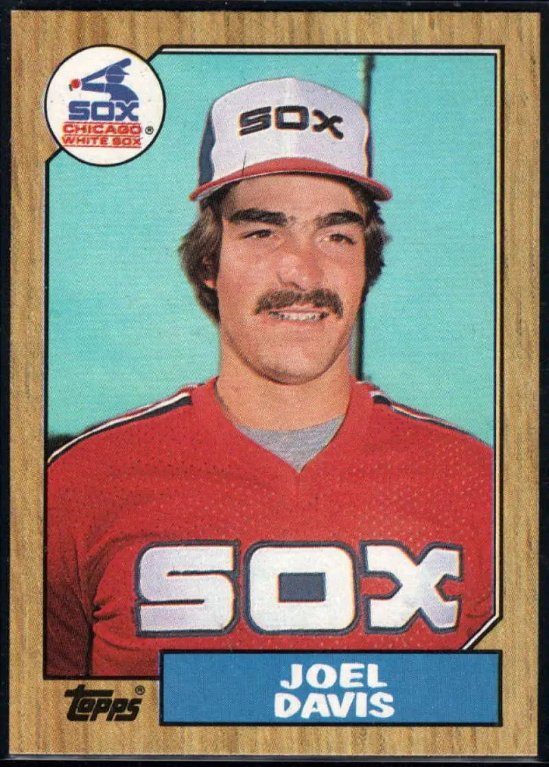 1987 Topps #299 Joel Davis EX Excellent Chicago White Sox Baseball Card - Baseball Card Single