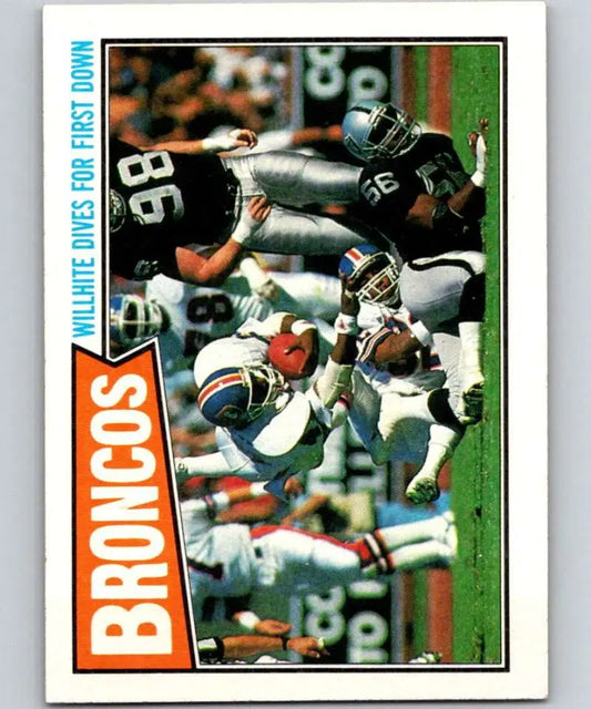1987 Topps #30 Gerald Willhite EX Excellent Denver Broncos Football Card - Football Card Single