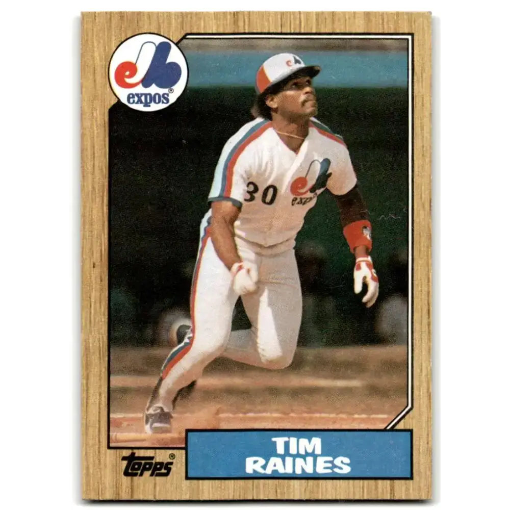 1987 Topps #30 Tim Raines EX Excellent Montreal Expos Baseball Card - Baseball Card Single