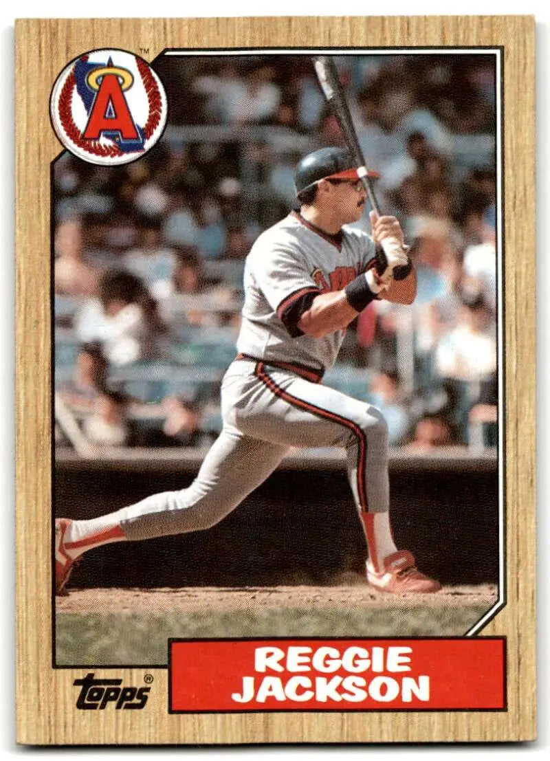 1987 Topps #300 Reggie Jackson EX Excellent California Angels Baseball Card - Baseball Card Single