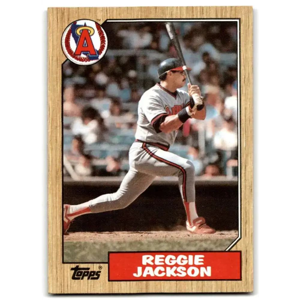 1987 Topps #300 Reggie Jackson EX Excellent California Angels Baseball Card - Baseball Card Single