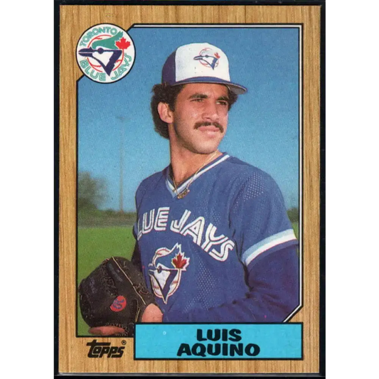 1987 Topps #301 Luis Aquino EX Excellent RC Rookie Toronto Blue Jays Baseball Card