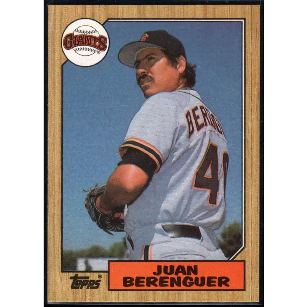 1987 Topps #303 Juan Berenguer EX Excellent San Francisco Giants Baseball Card - Baseball Card Single