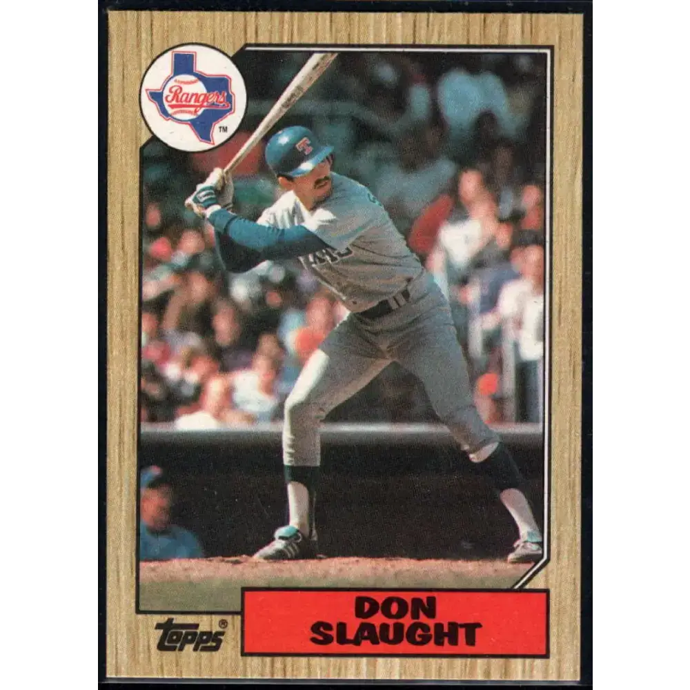1987 Topps #308 Don Slaught EX Excellent Texas Rangers Baseball Card - Baseball Card Single