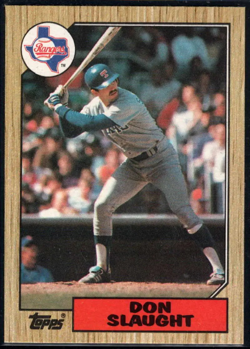 1987 Topps #308 Don Slaught EX Excellent Texas Rangers Baseball Card - Baseball Card Single