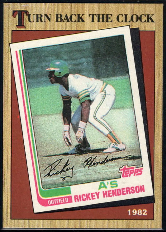 1987 Topps #311 Rickey Henderson EX Excellent Oakland Athletics Baseball Card - Baseball Card Single