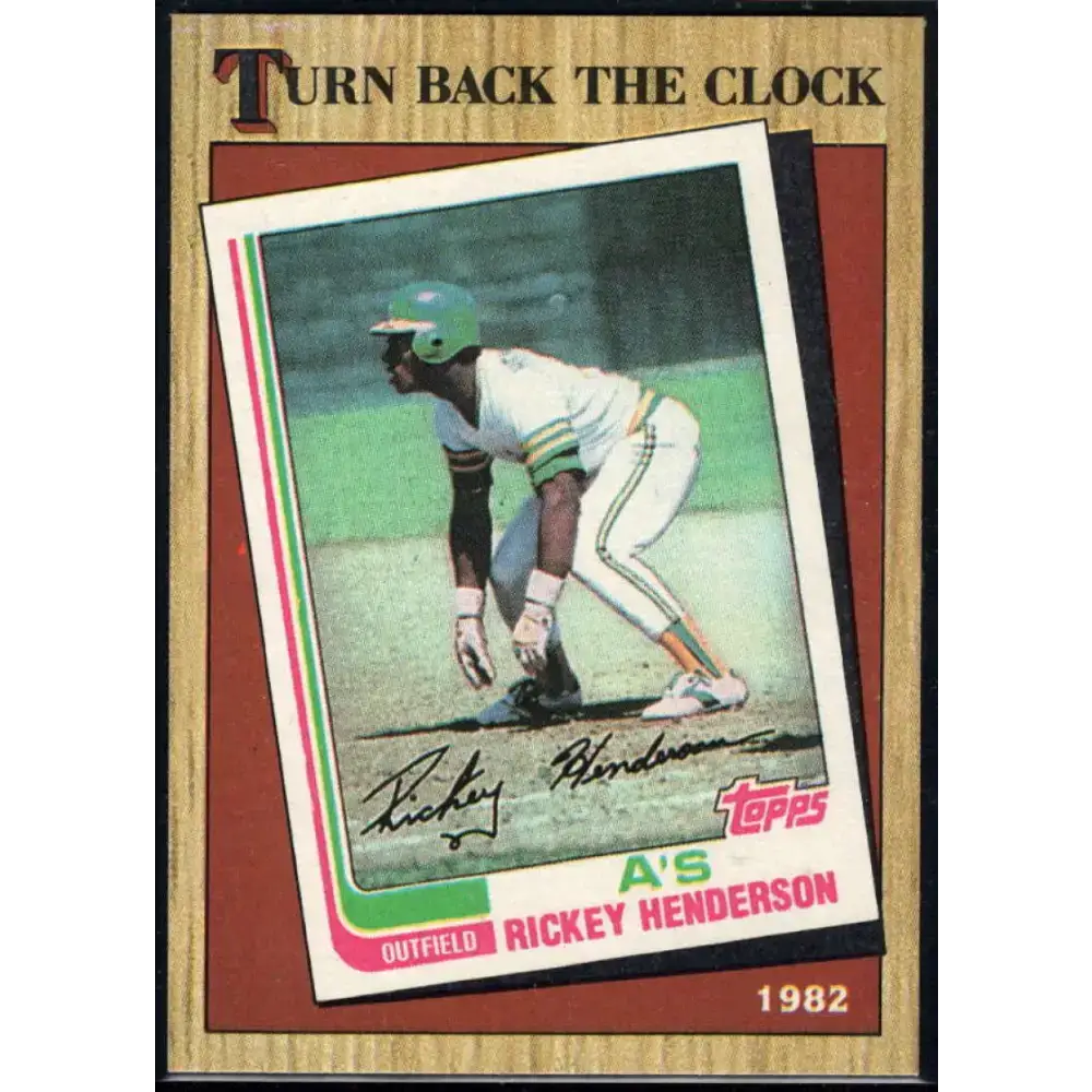 1987 Topps #311 Rickey Henderson EX Excellent Oakland Athletics Baseball Card