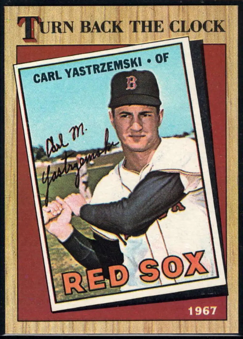 1987 Topps #314 Carl Yastrzemski EX Excellent Boston Red Sox Baseball Card - Baseball Card Single