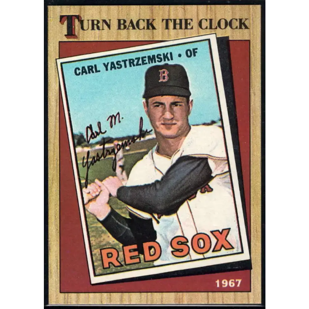 1987 Topps #314 Carl Yastrzemski EX Excellent Boston Red Sox Baseball Card - Baseball Card Single