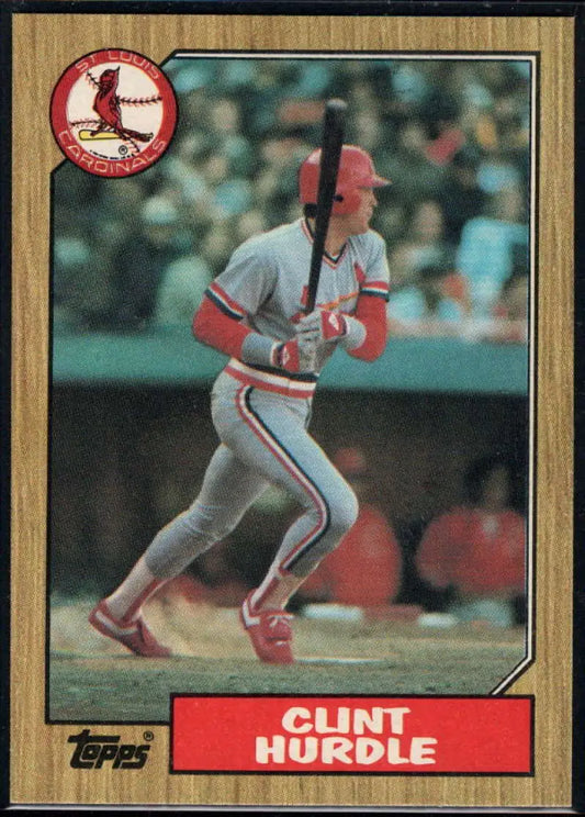 1987 Topps #317 Clint Hurdle EX Excellent St. Louis Cardinals Baseball Card - Baseball Card Single