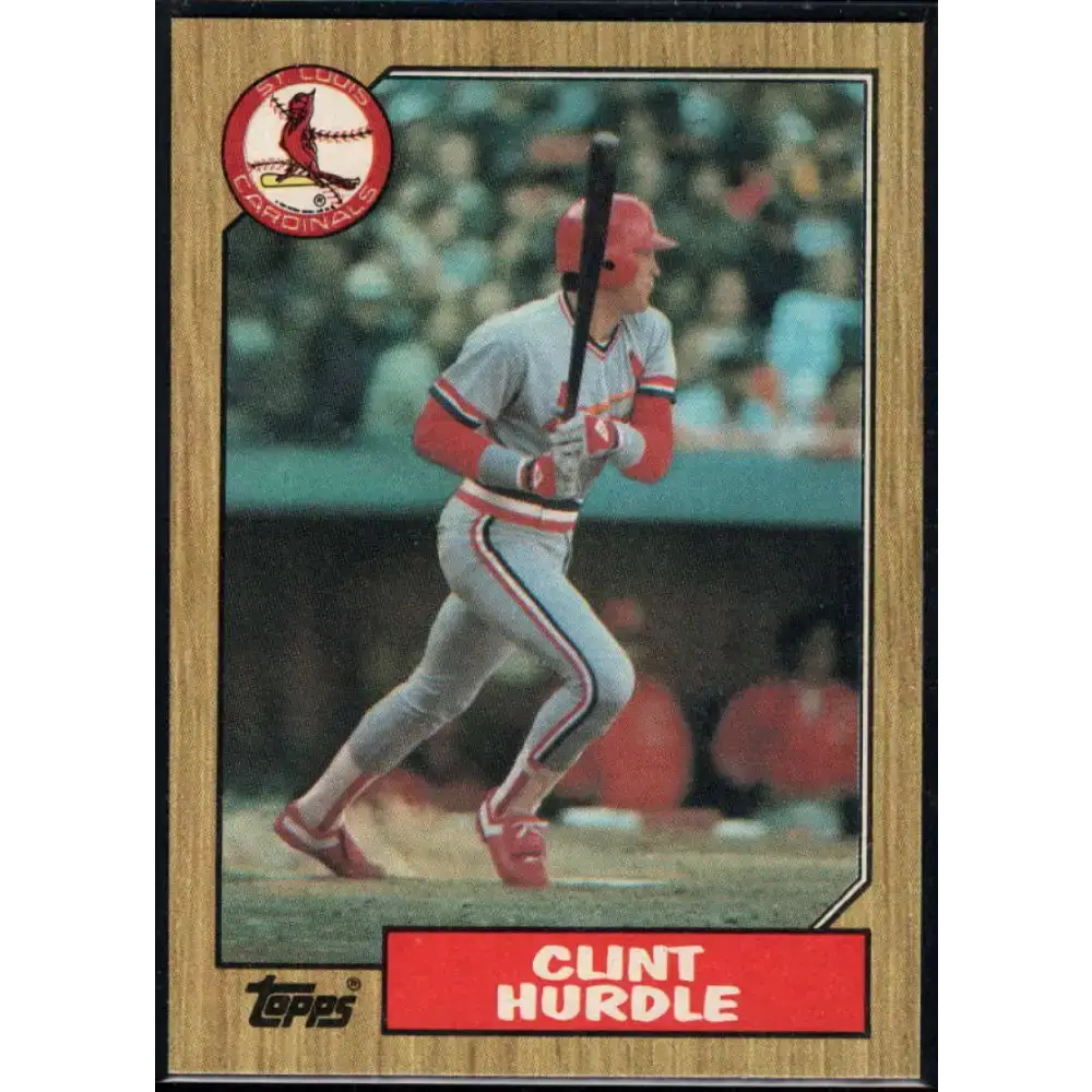 1987 Topps #317 Clint Hurdle EX Excellent St. Louis Cardinals Baseball Card - Baseball Card Single