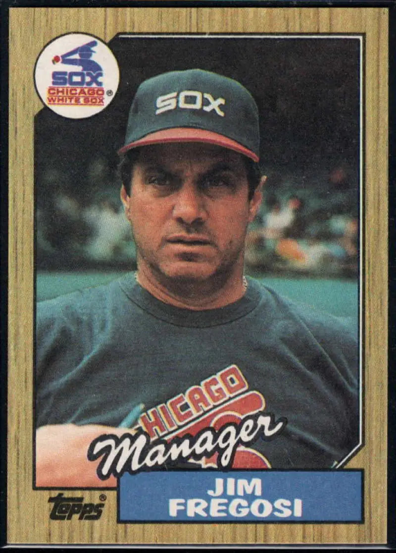 1987 Topps #318 Jim Fregosi EX Excellent Chicago White Sox Baseball Card - Baseball Card Single