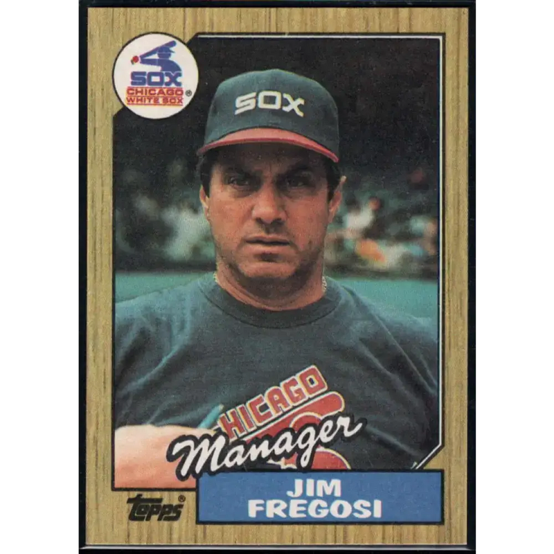 1987 Topps #318 Jim Fregosi EX Excellent Chicago White Sox Baseball Card - Baseball Card Single