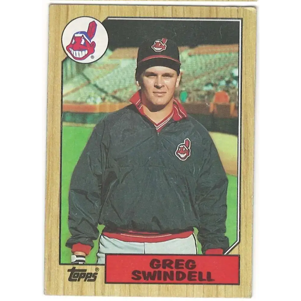 1987 Topps #319 Greg Swindell EX Excellent RC Rookie Cleveland Indians Baseball Card - Baseball Card Single