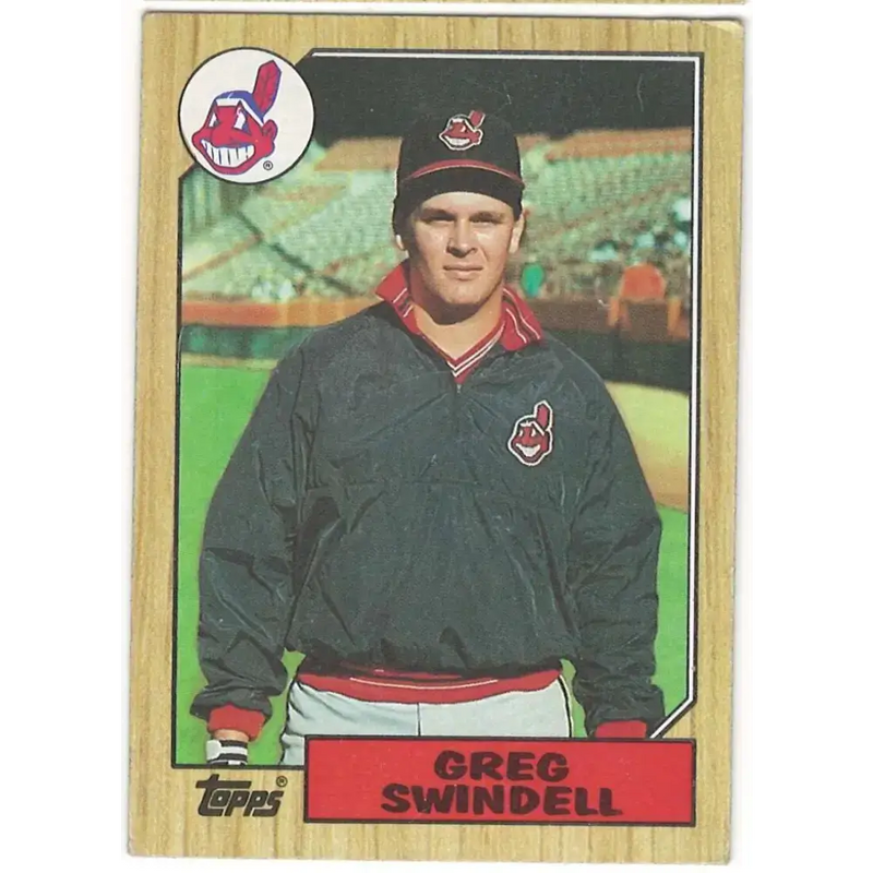 1987 Topps #319 Greg Swindell EX Excellent RC Rookie Cleveland Indians Baseball Card - Baseball Card Single