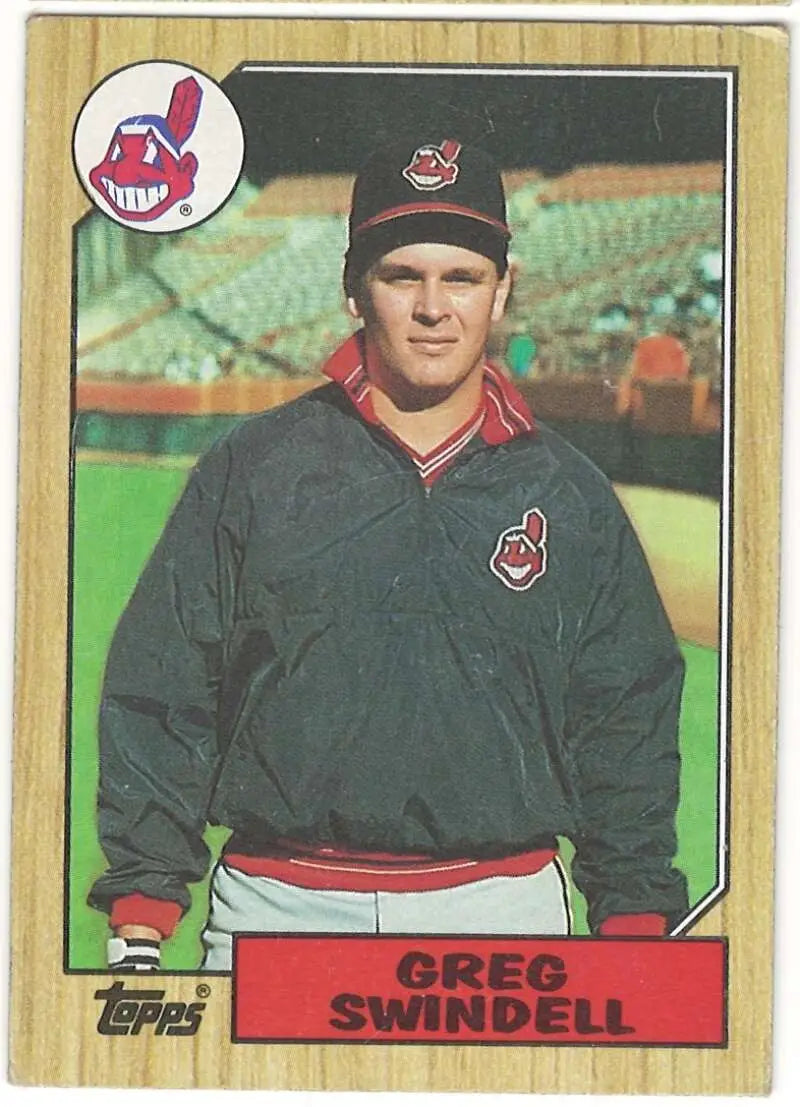 1987 Topps #319 Greg Swindell EX Excellent RC Rookie Cleveland Indians Baseball Card - Baseball Card Single