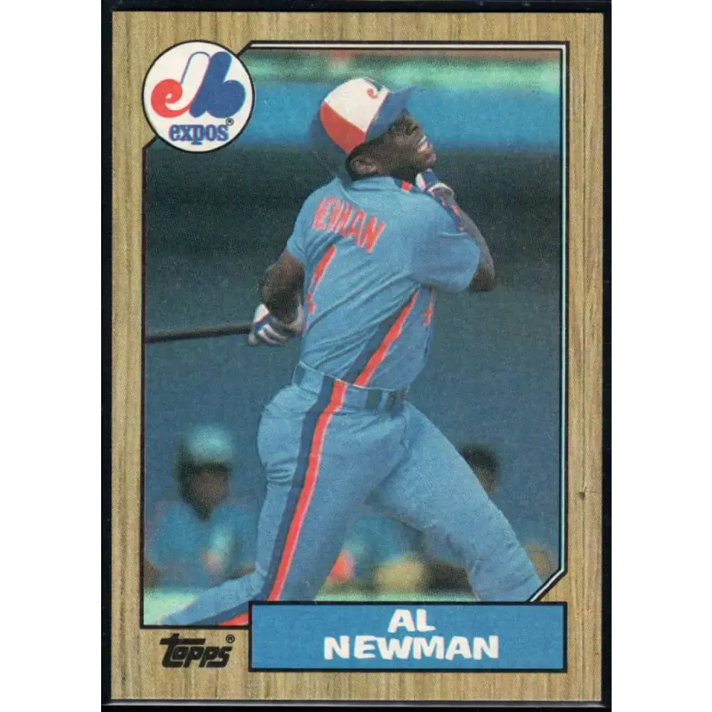 1987 Topps #323 Al Newman EX Excellent RC Rookie Montreal Expos Baseball Card - Baseball Card Single