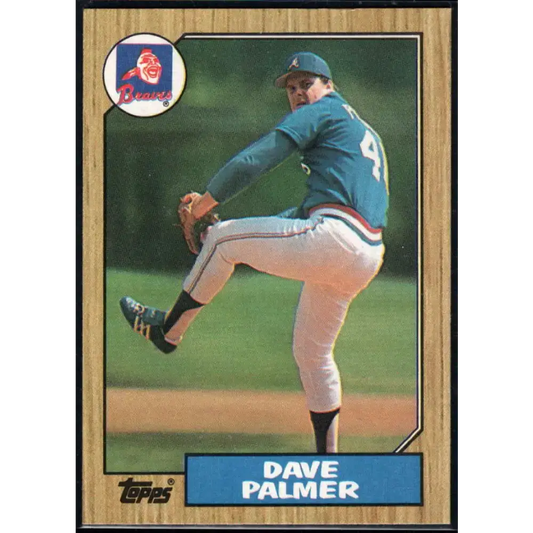 1987 Topps #324 David Palmer EX Excellent Atlanta Braves Baseball Card