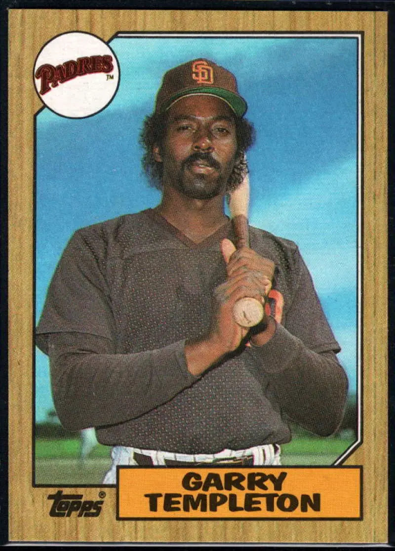 1987 Topps #325 Garry Templeton EX Excellent San Diego Padres Baseball Card - Baseball Card Single