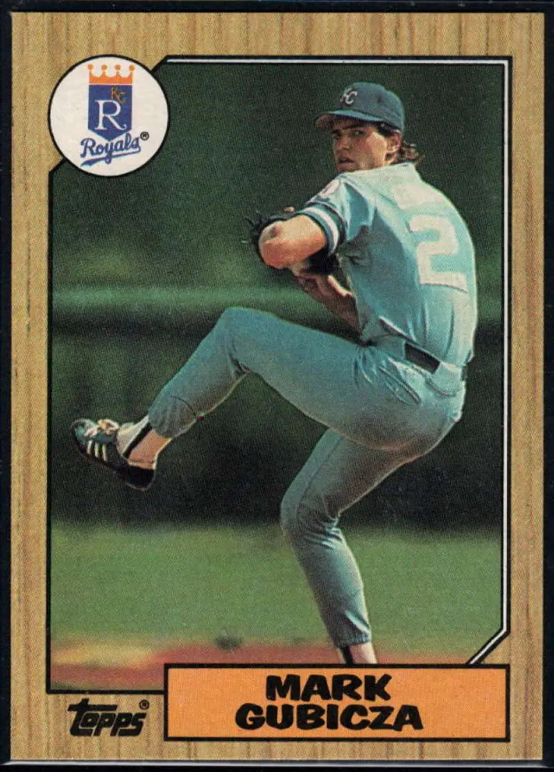 1987 Topps #326 Mark Gubicza EX Excellent Kansas City Royals Baseball Card - Baseball Card Single