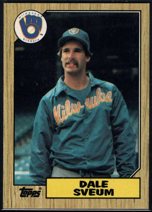 1987 Topps #327 Dale Sveum EX Excellent Milwaukee Brewers Baseball Card - Baseball Card Single