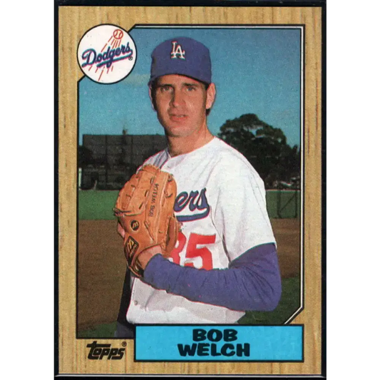 1987 Topps #328 Bob Welch EX Excellent Los Angeles Dodgers Baseball Card - Baseball Card Single