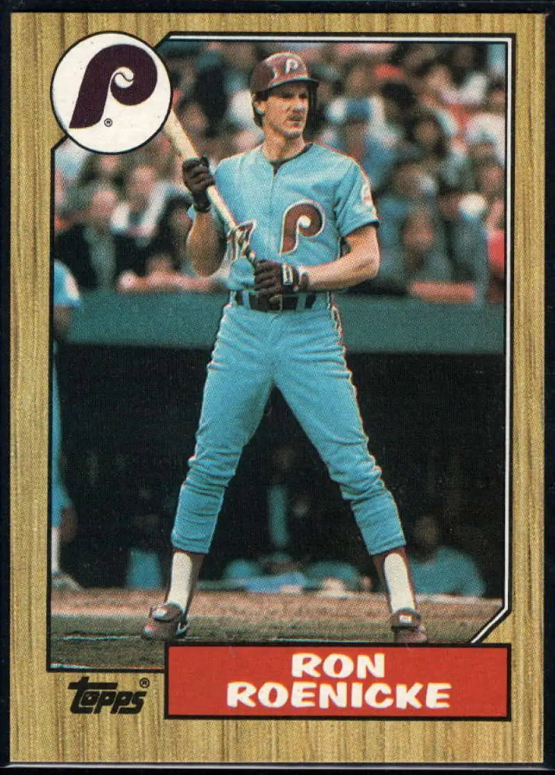 1987 Topps #329 Ron Roenicke EX Excellent Philadelphia Phillies Baseball Card - Baseball Card Single
