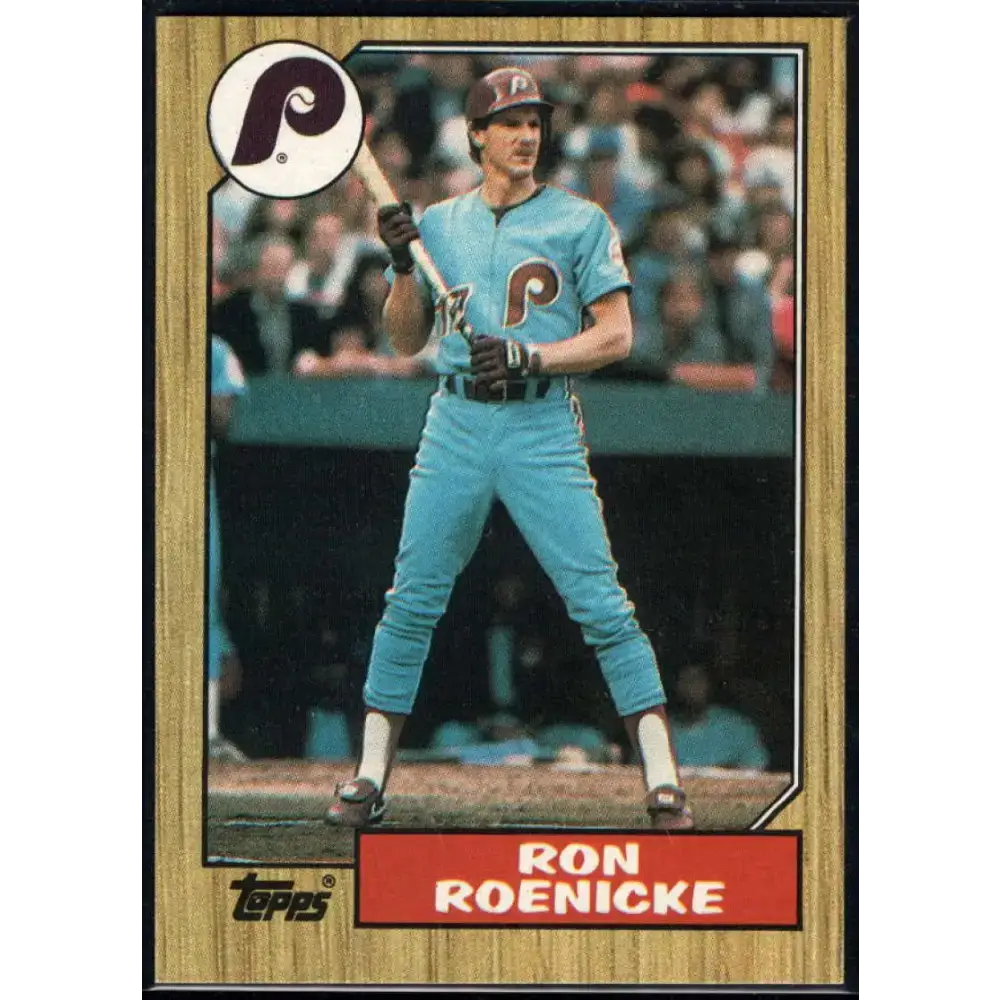 1987 Topps #329 Ron Roenicke EX Excellent Philadelphia Phillies Baseball Card - Baseball Card Single
